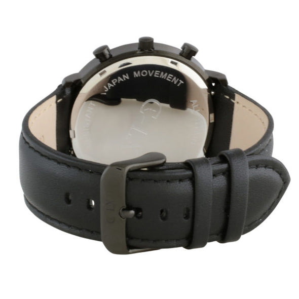 Belmont Black Leather 42MM